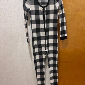 Women’s Old Navy Black and White Buffalo Check One-Piece